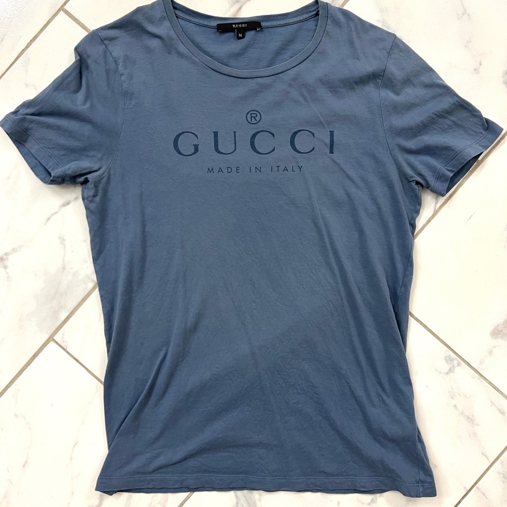 Gucci T-shirt shirt Blue Size M